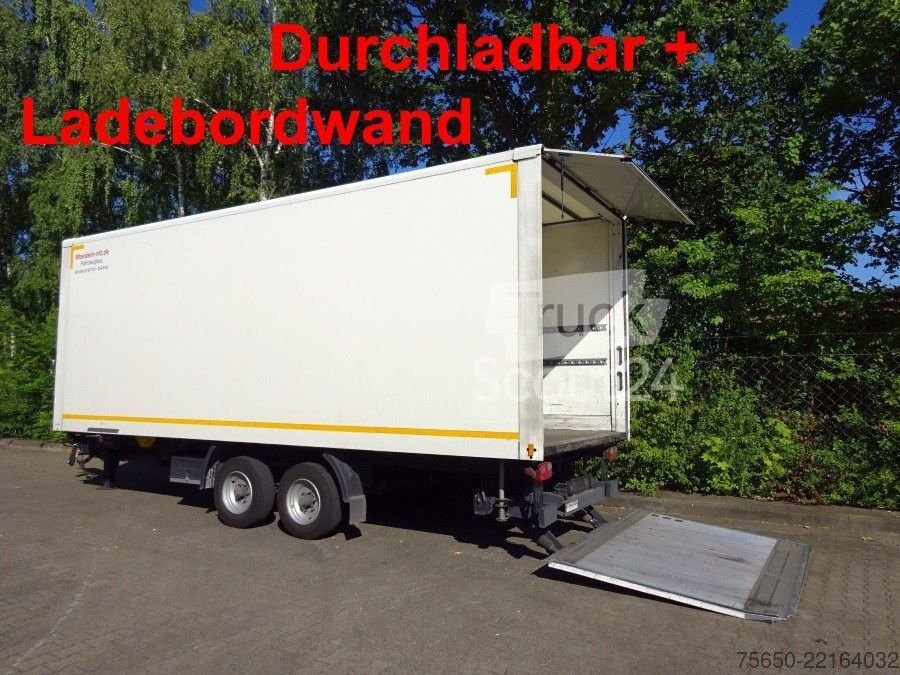 Kofferanhänger Möslein TKO 105 Schwebheim  Tandemkoffer, Ladebordwand + Durchladbar gebraucht