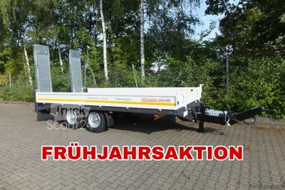 Tieflader Anhänger Möslein TTT 11- 6,28 Weiß  Neuer Tandemtieflader neu