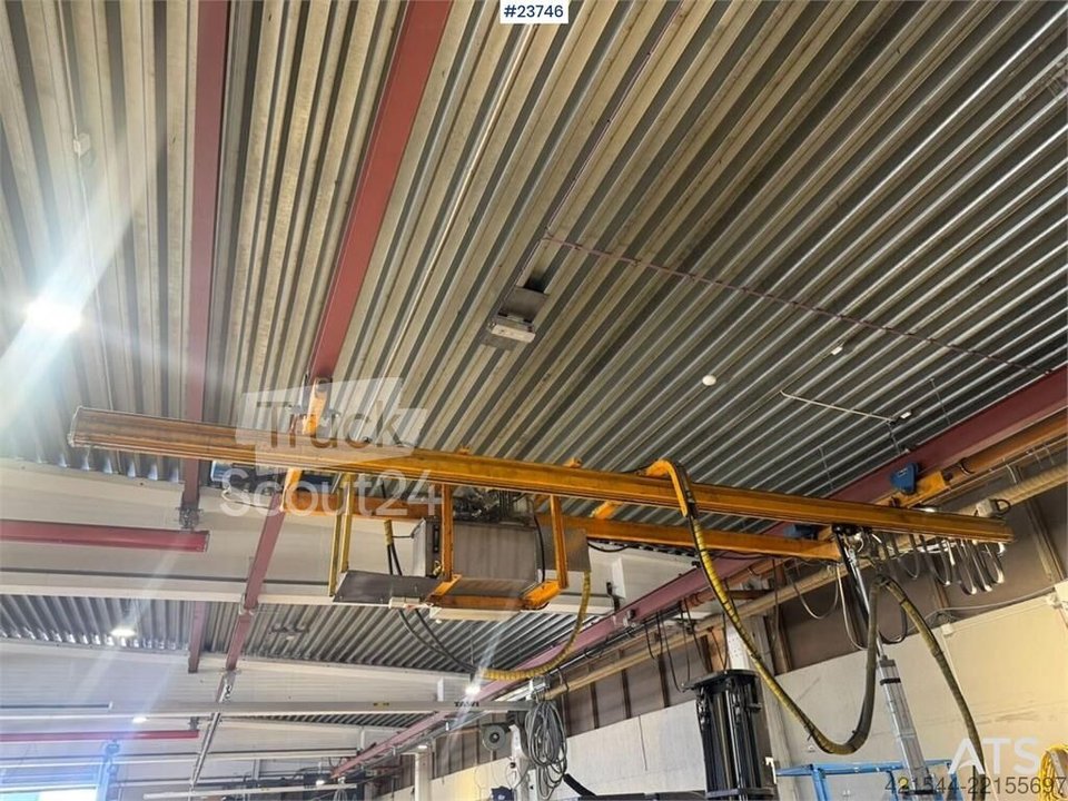 Hubwerkzeug  Traverskran - 30 meter skinnegang + hengepresser gebraucht