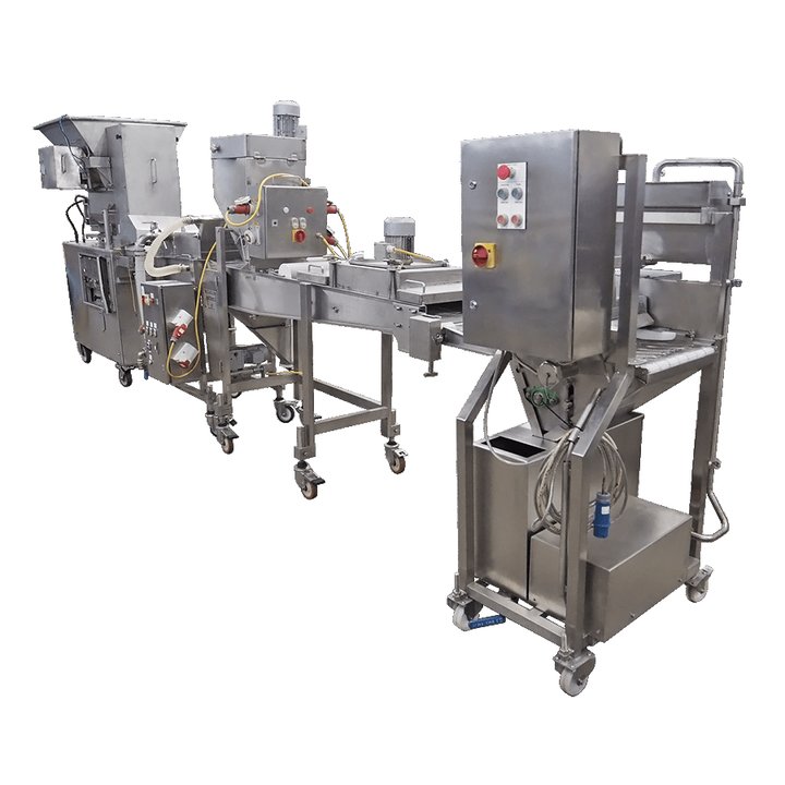 Forming, gluing and breading line KOPPENS + MUTLIFORCE CONTRACT LIMITED VM 400-HS + ER 400 + PR 400