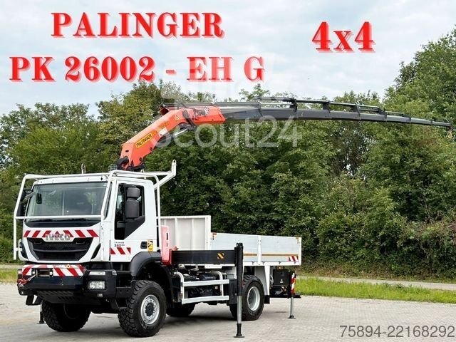 Autokran IVECO TRAKKER 360*PRITSCHE 4,50*PK 26002 EH-G/FUNK*4x4 gebraucht