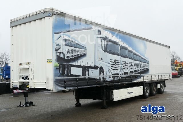 Auflieger mit Pritsche & Plane KRONE SD Profi Liner, Mitnahmestapler, Palettenkasten gebraucht