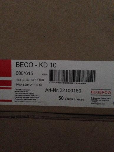 Filters E. BEGEROW GMBH + CO. KD 10