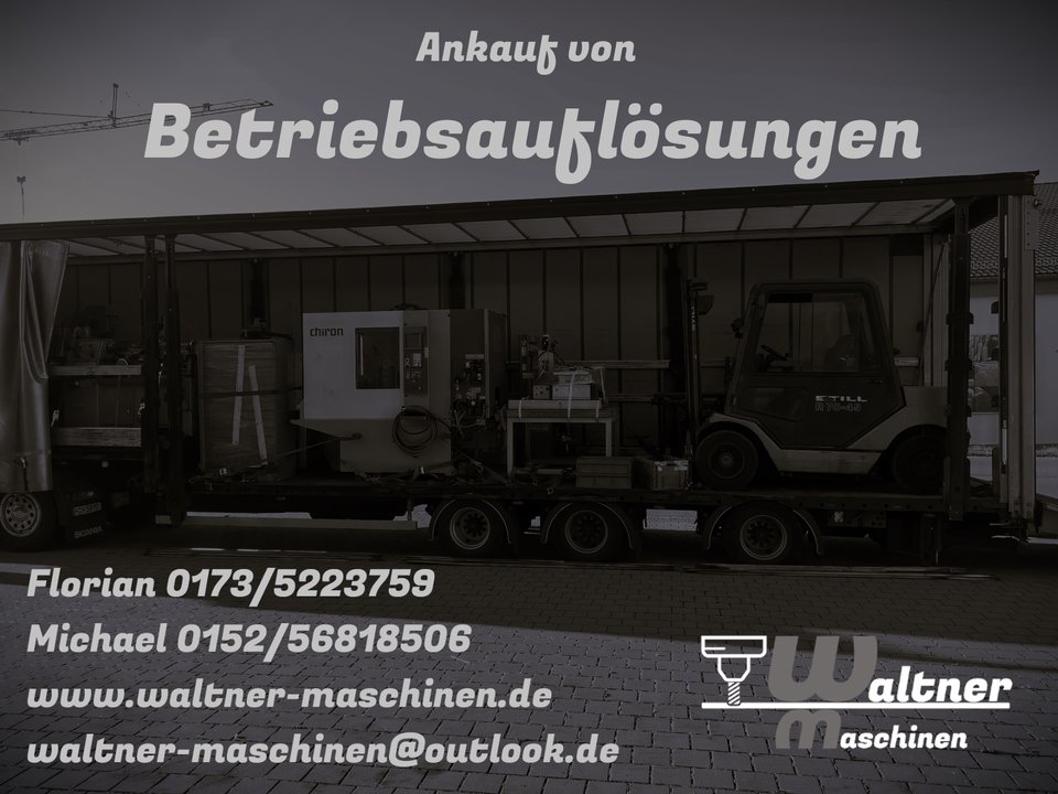 Ankauf Drehmaschine Fräsmaschine Werkstattauflösung Gabelstapler