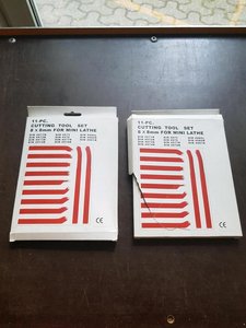 2x Drehmeißel-Satz 11-teilig 8x8 mm für Mini-Drehbank