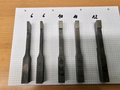 5 Stossmeissel passend für Stosskopf Deckel Fräsmaschine