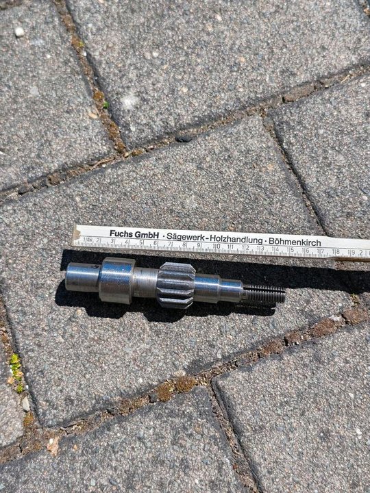 Ersatzteil Vorschubwelle, für Tischbohrmaschine GTB 20/12 R etc.