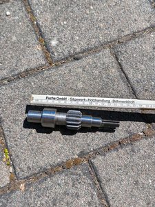 Ersatzteil Vorschubwelle, für Tischbohrmaschine GTB 20/12 R etc.