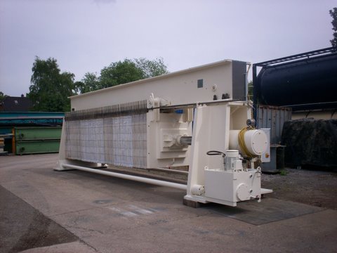 Chamber filter press / filter press ANDRITZ EHEM.  RITTERSHAUS + BLECHER 1500x1500