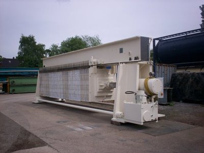 Chamber filter press / filter press ANDRITZ EHEM.  RITTERSHAUS + BLECHER 1500x1500
