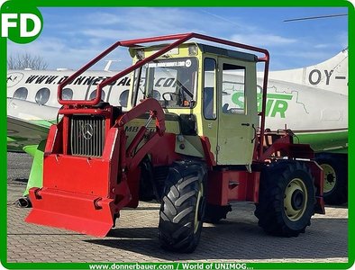 Mercedes-Benz MB Trac 800 mit Werner Forstausrüstung, Österreich Typenschein