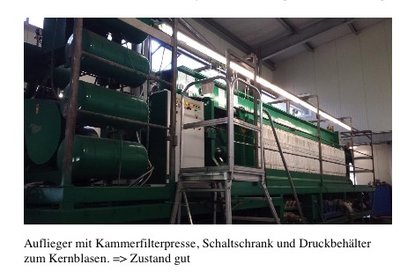 Chamber filter press Andritz former R &amp; B ANDRITZ EHEM. R +B 1200x1200 mobil