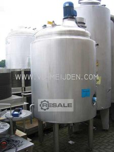 Stainless steel silos AVP Double walled with agitator