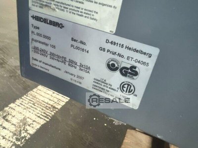 CTP Systems HEIDELBERG Suprasetter 105