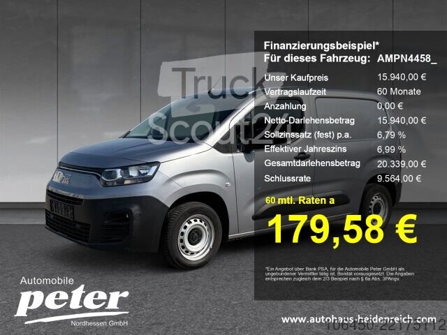 Kastenwagen Fiat Doblo 1.5 BlueHDi 100 KaWa L1 Klima gebraucht