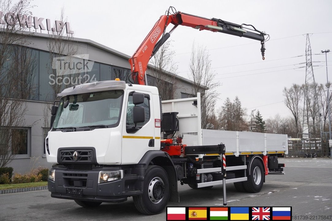 Plattform mit Kran Renault C280 DTI 8 / FASSI crane 5.6T / 560 mth gebraucht