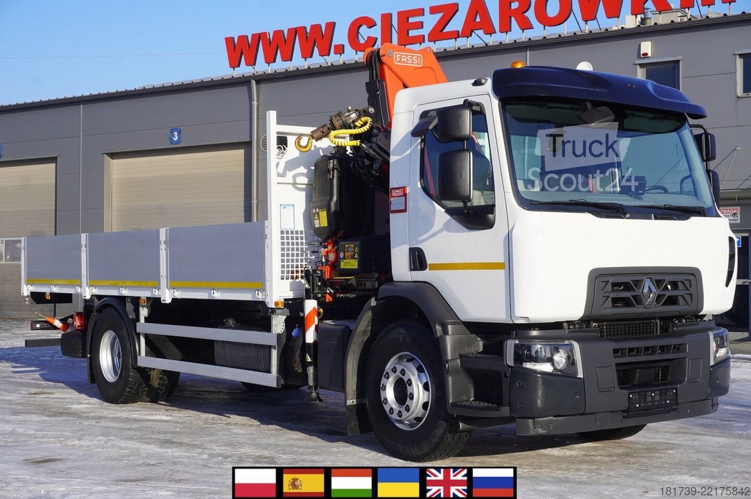 Plattform mit Kran Renault C280 DTI 8 / HDS Fassi F135A.22 / remote gebraucht