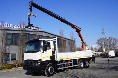 Plattform mit Kran Renault C380 / 6x4 / HDS Palfinger PK 18002-EH 6 gebraucht