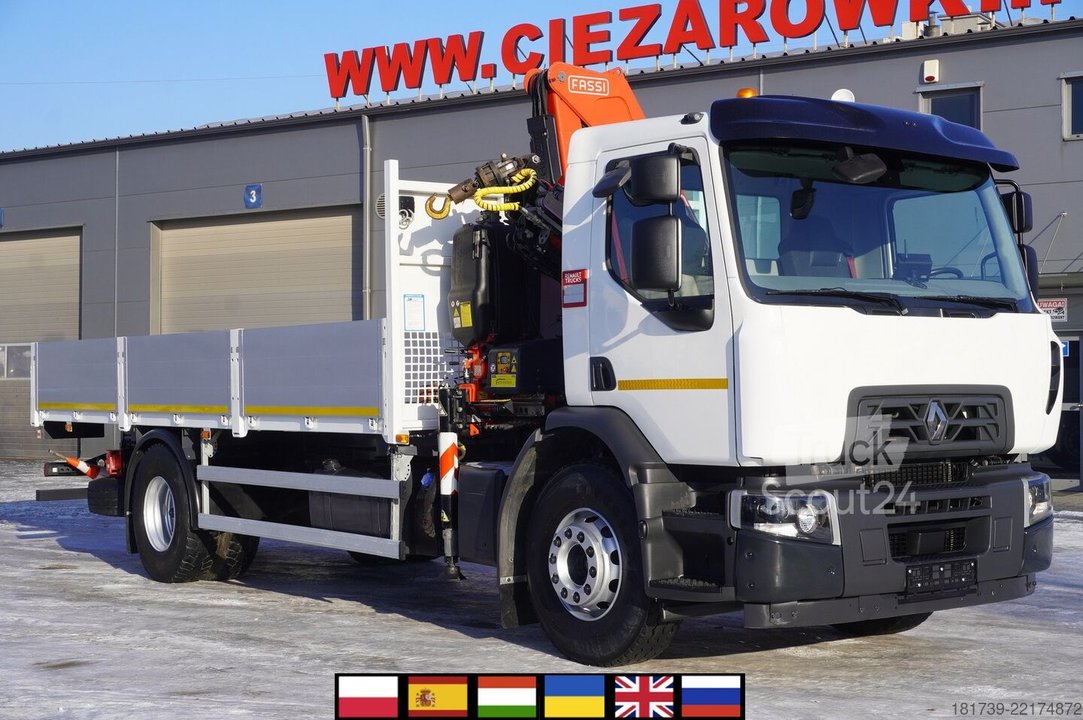 Plattform mit Kran Renault C280 DTI 8 / HDS Fassi F135A.22 / remote gebraucht