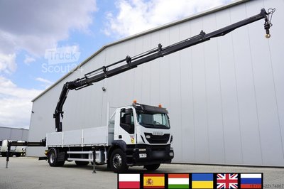 Plattform mit Kran Iveco Stralis 310 E6 / 120 tho.km! / crane 15m gebraucht