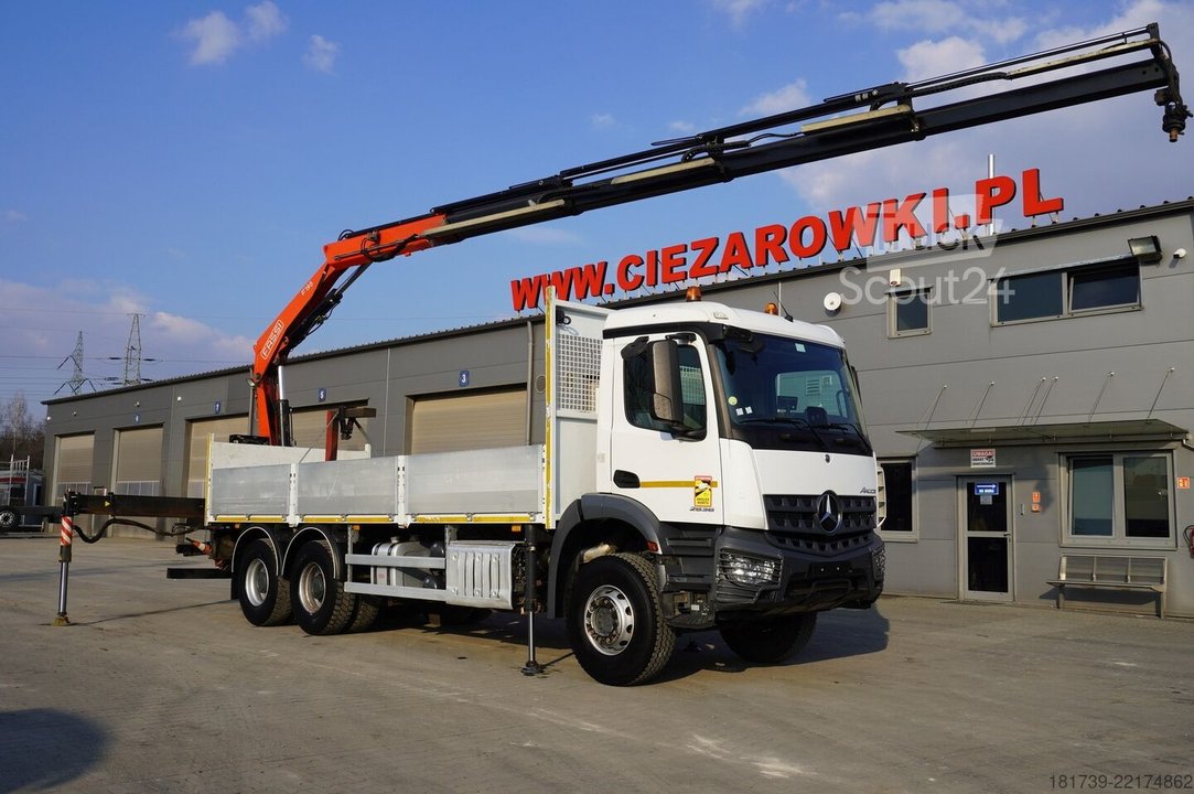 Plattform mit Kran Mercedes-Benz Arocs 2636 6x4/ Fassi F195A.0.24/ 660mth gebraucht