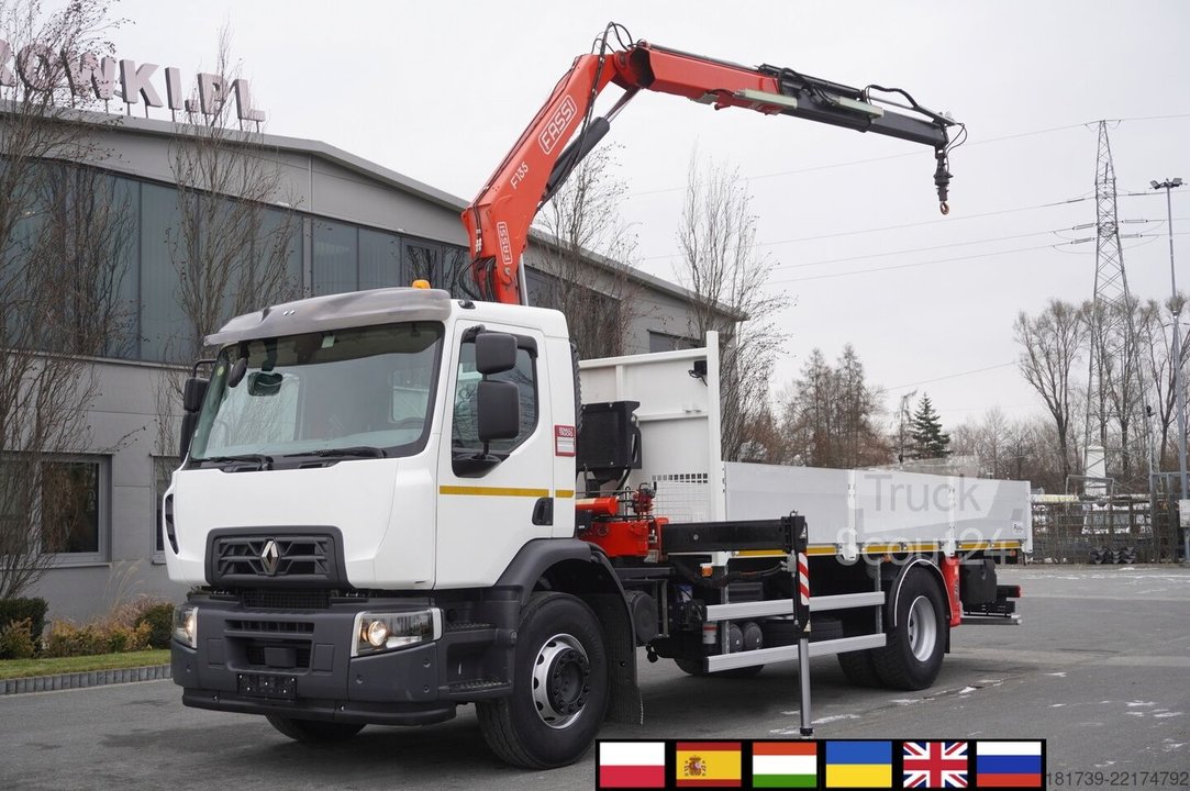 Plattform mit Kran Renault C280 DTI 8 / FASSI crane 5.6T / 560 mth gebraucht