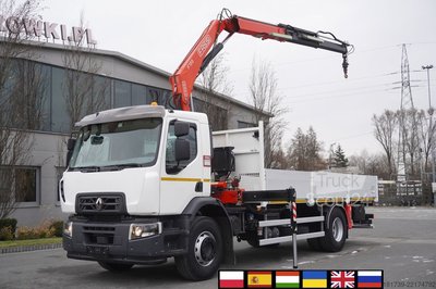 Plattform mit Kran Renault C280 DTI 8 / FASSI crane 5.6T / 560 mth gebraucht
