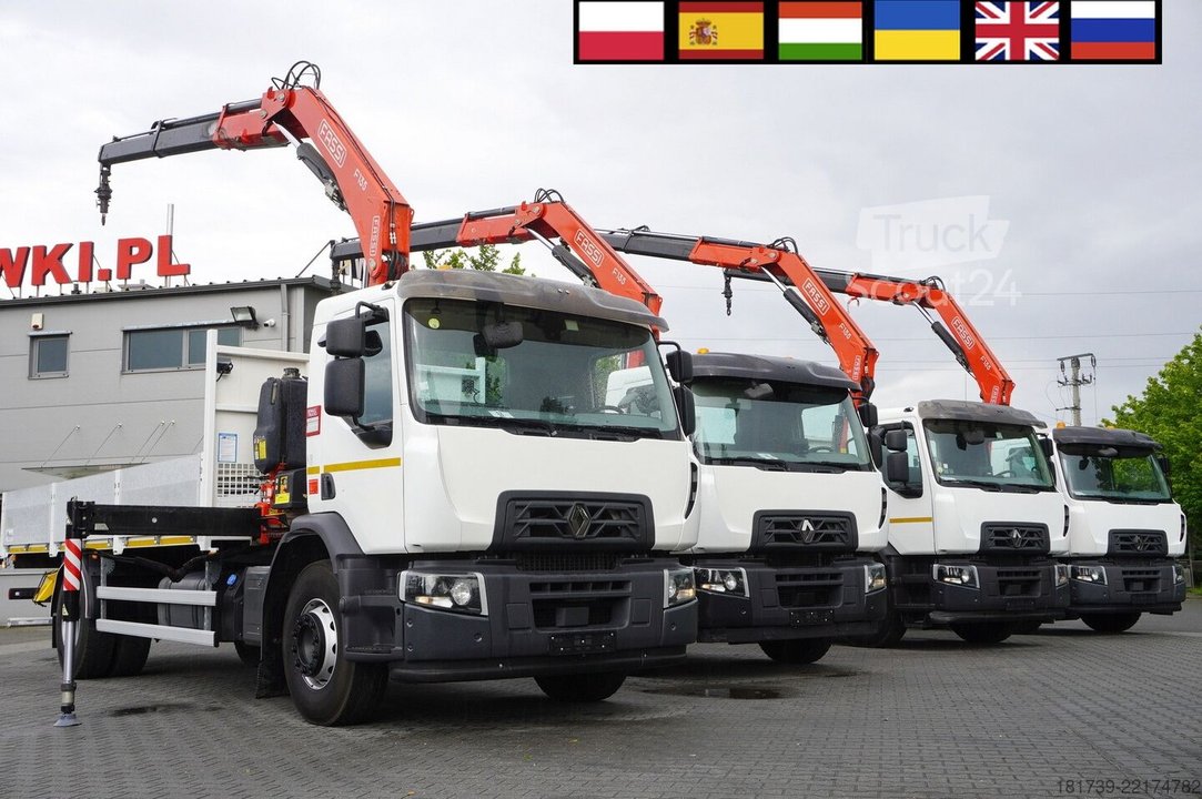 Plattform mit Kran Renault C280 DTI 8/ FASSI crane F135A.22/ 8units gebraucht