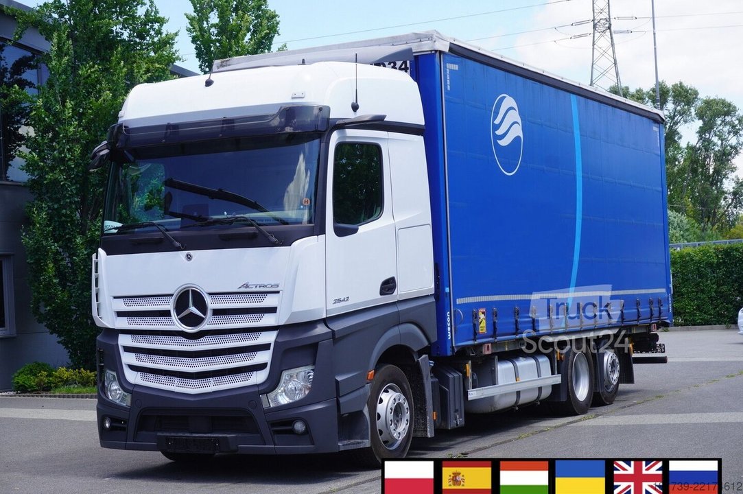 Plane Mercedes-Benz Actros 2542 MP5 / Curtainsider 19 EPAL/ gebraucht
