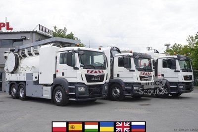 Güllefass MAN TGS 26.360 E6 / RIVARD sewage cleaner gebraucht