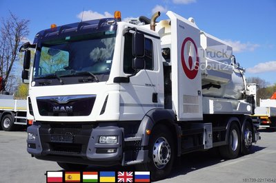 Abwasserreiniger MAN TGM 26.340 E6 / RIVARD sewage cleaner 11 gebraucht