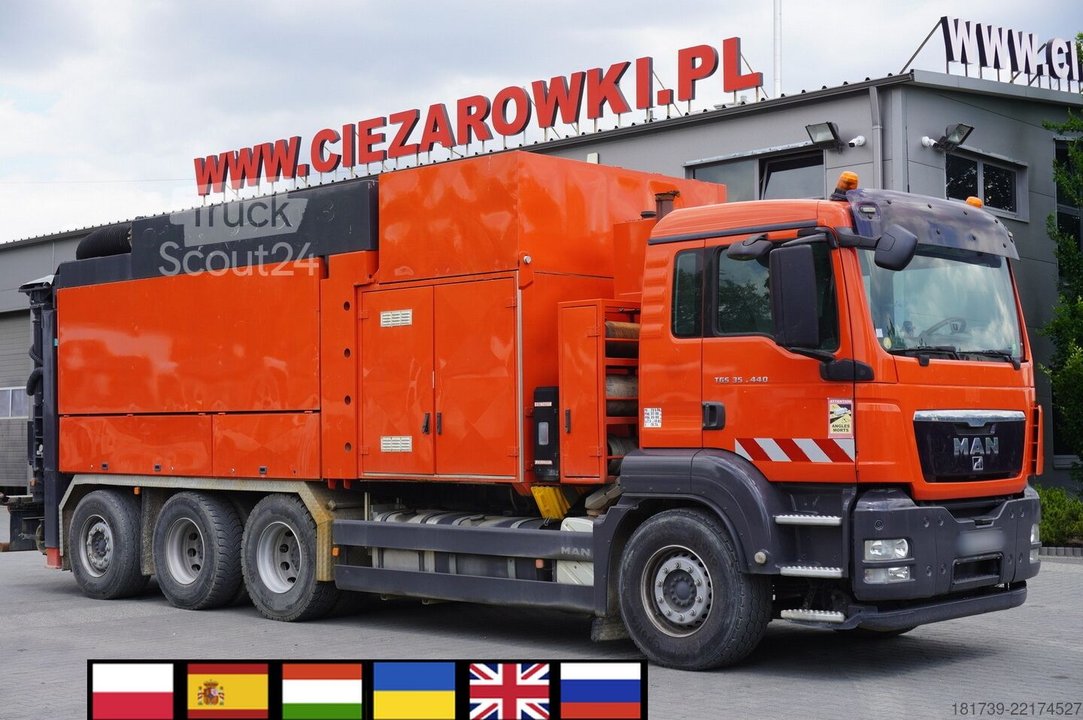 Vakuumbagger MAN TGS 35.440 8x4 / MTS SB299 vacuum excava gebraucht