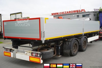 Baumaschinenanhänger Krone construction trailer / Flatbed 18 pallet neu