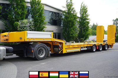Tiefladeplattform AMC CASTERA S/R 38T semi-trailer / steering gebraucht