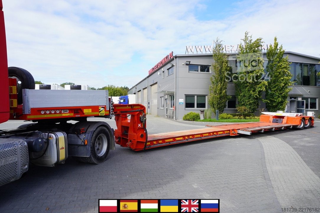 Tiefladeplattform Kässbohrer LB2 TIEF-BETT low loader semi-trailer / gebraucht