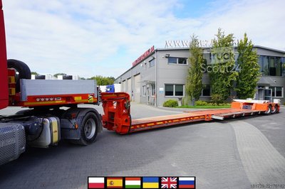 Tiefladeplattform Kässbohrer LB2 TIEF-BETT low loader semi-trailer / gebraucht