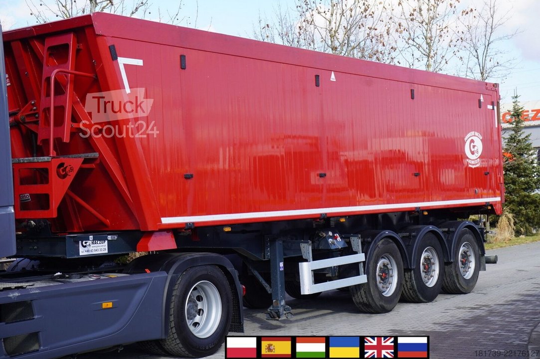 Kippauflieger GRAS GS 35.5t tipper semi-trailer / 48 m3 gebraucht