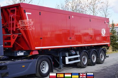 Kippauflieger GRAS GS 35.5t tipper semi-trailer / 48 m3 gebraucht