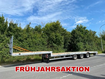 Tieflader-Sattelauflieger Möslein ST 3-Plato 9,4  3 Achs Satteltieflader Plato 45 t GGfür Fertigteile, Baumaschinen oder