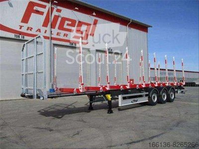 Holztransporter Fliegl SDS 380 Holzrungenaufbau neu