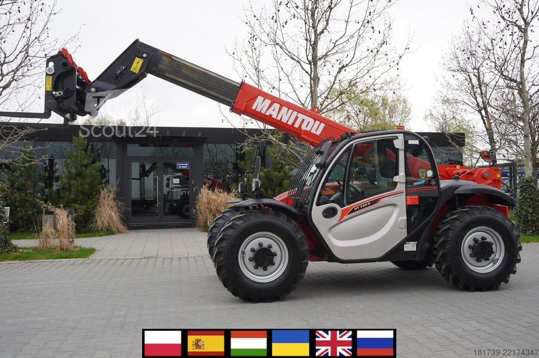 Telelader Manitou MT 730 H/ 7 m reach/ 3 t / height 190 cm gebraucht