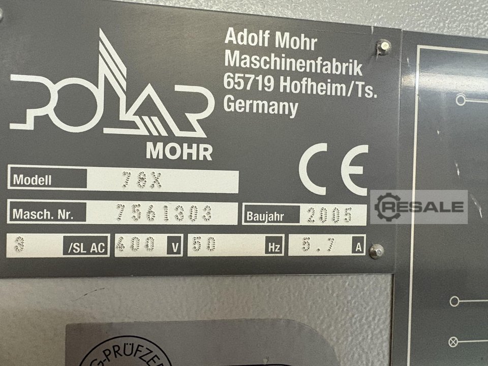 Paper cutting machines POLAR 78 X