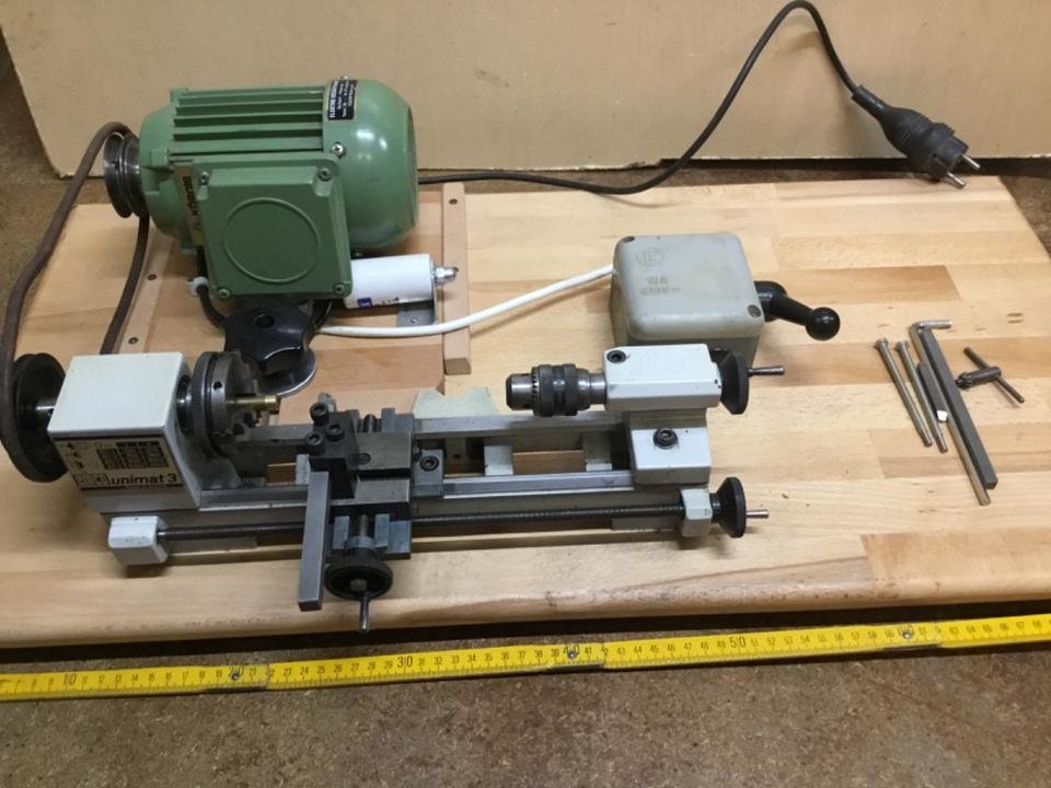 Drehmaschine, Drehbank, Emco, Emco Unimat 3