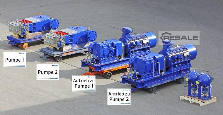 Pumps URACA Triplex Plunger Pump Unit KD82