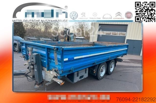 Dreiseitenkipper Anhänger HUMBAUR HTK 115024 Tandem Dreiseitenkipper Rampen gebraucht