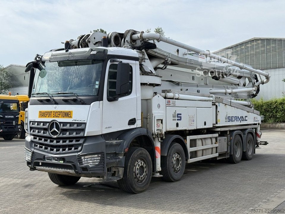 Betonpumpe Mercedes-Benz AROC S4441 8x4 EURO6  POMPA DO BETONU SERMAC 5RZ51 gebraucht