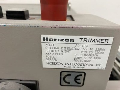 Brochure making machines HORIZON MC 80A -SPF-10 II- FC-10 II