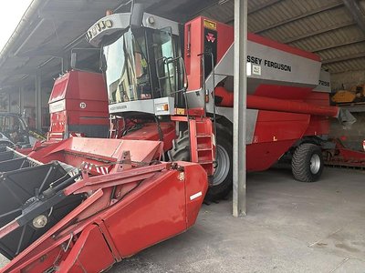 Massey Ferguson MF 7256 + Schneidwerk + Wagen
