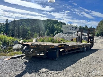 Tieflader McCauley MAC machinery trailer with hydraulic loading ramps gebraucht