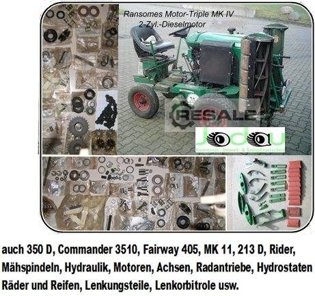 Reel mowers RANSOMES 213, 350, 3510, 405, MK div.